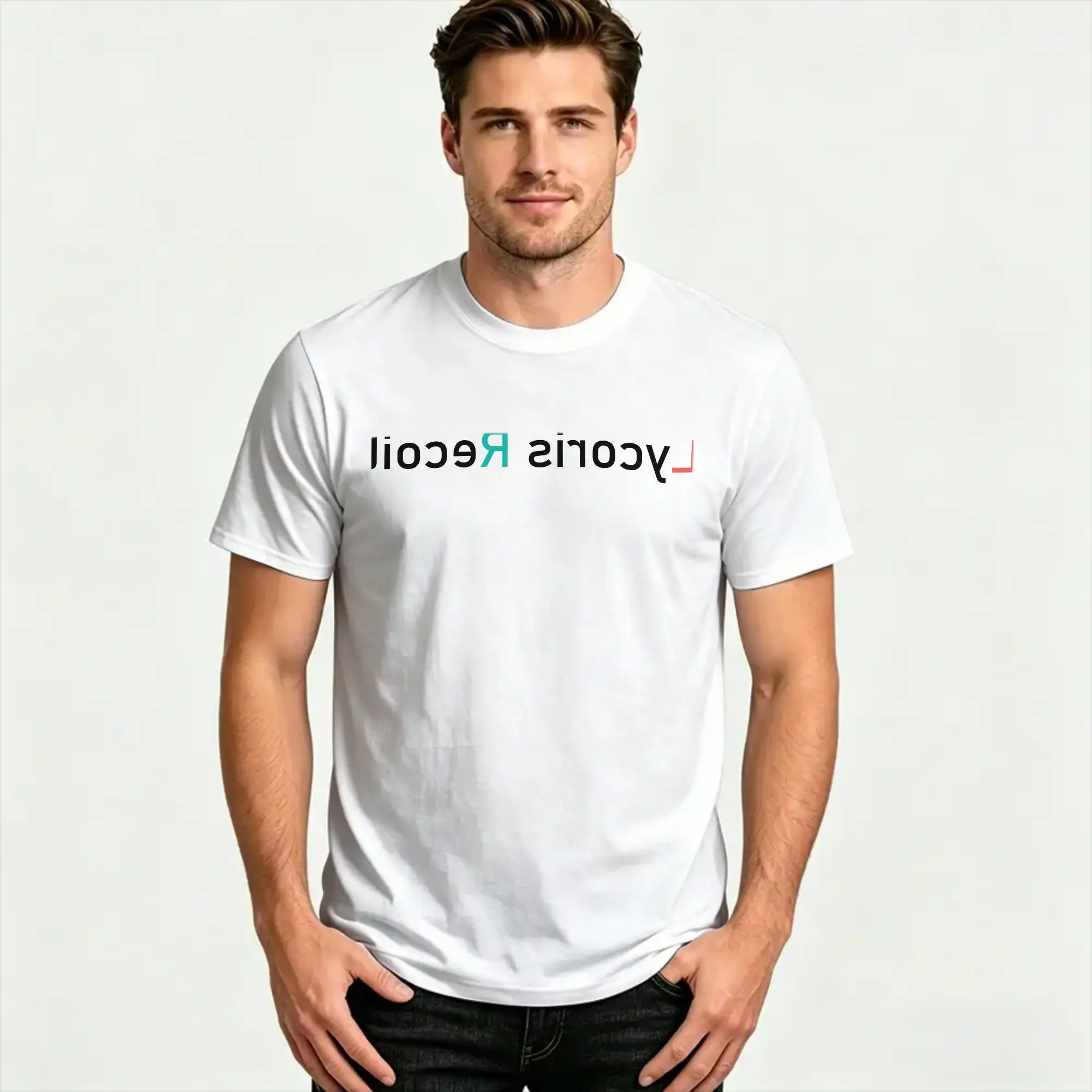 Lycoris Recoil  T Shirt Men Cotton Novelty T-Shirts O Neck  Tee Shirt Short Sleeve Clothes 4XL 5XL 6XL