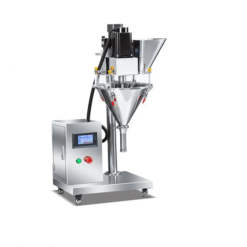 

Полуавтоматическая машина для фасовки порошковых продуктов (чили, муки, приправ) в пакеты/бутылки с завинчивающейся крышкой