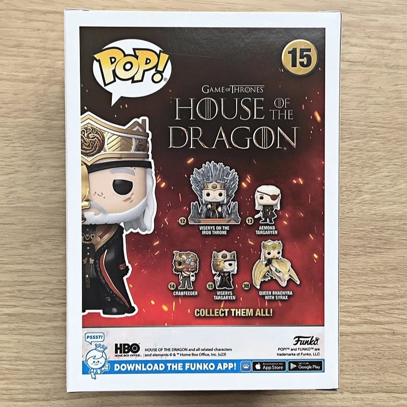 Funko Pop! Original Game of Thrones House of the Dragon Viserys Targaryen #15 Vinyl Figure Collectible Model Desktop Decor Gift