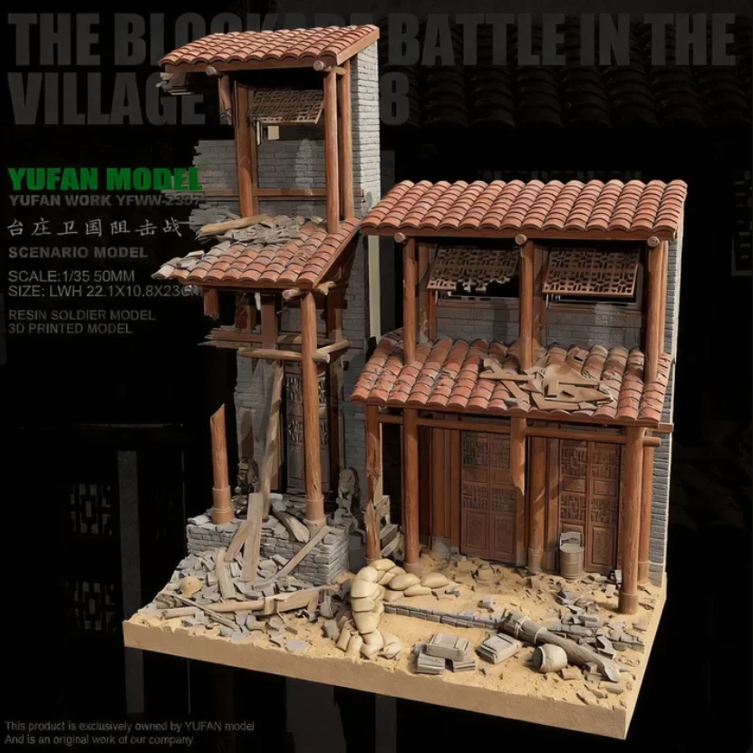 YUFAN MODEL 1/35 Наборы моделей из смолы, неокрашенные и требующие самостоятельной сборки (сцена) YFWW-2397/3D