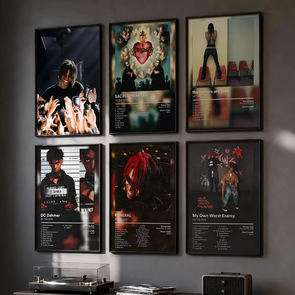 D-DC THE DON Rapper Album Poster HD Wall Art Wall Stickers Home Living Room Bedroom Bar Office Decor Prints