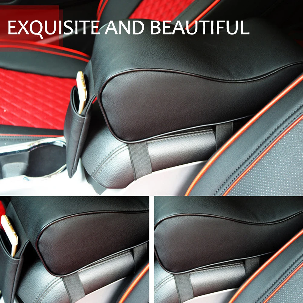 

2pcs Armrest Pad Universal Fit Firm Pu Arm Rest Support Cushion Auto Door Elbow Rest Car Accessories Universal Car Armrest Cover