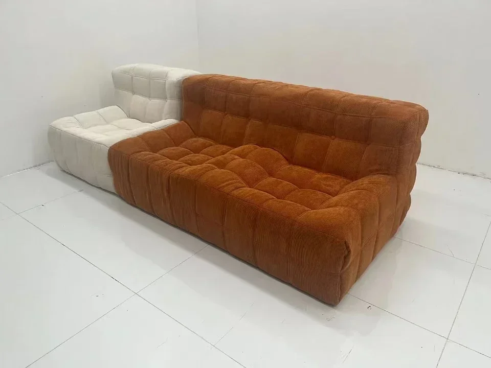 Factory Price High Quality Vacuum Packing Small Box Compression Sofa Set 2 Seater 3 Seater Floor Sofa Lounge Compressed Sofa