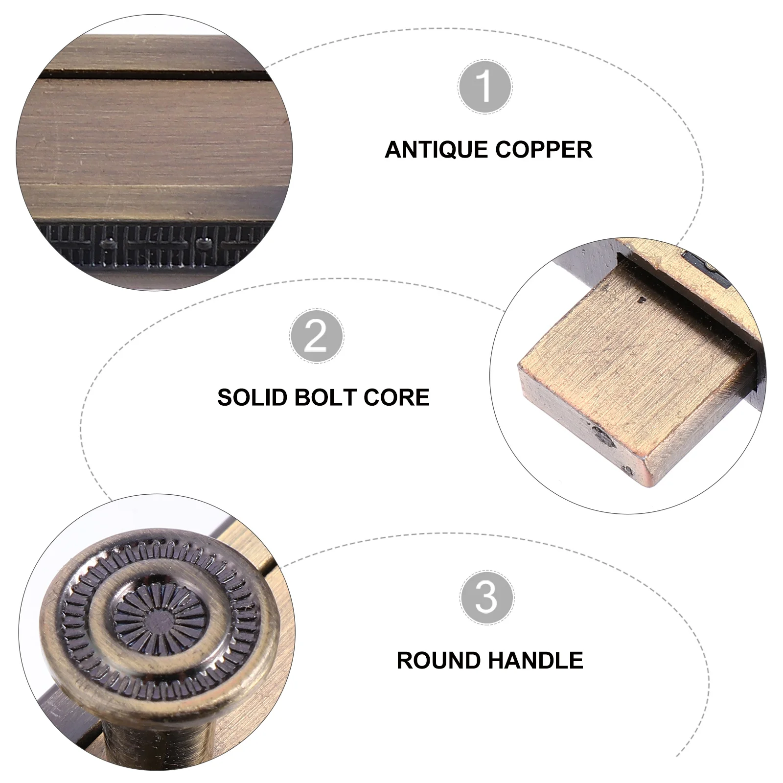 

Vintage Bronze Door Bolt Heavy Duty Latch Rustproof For Bathroom Kitchen Garage Alloy Sliding Lock Home Hardwares Supplies