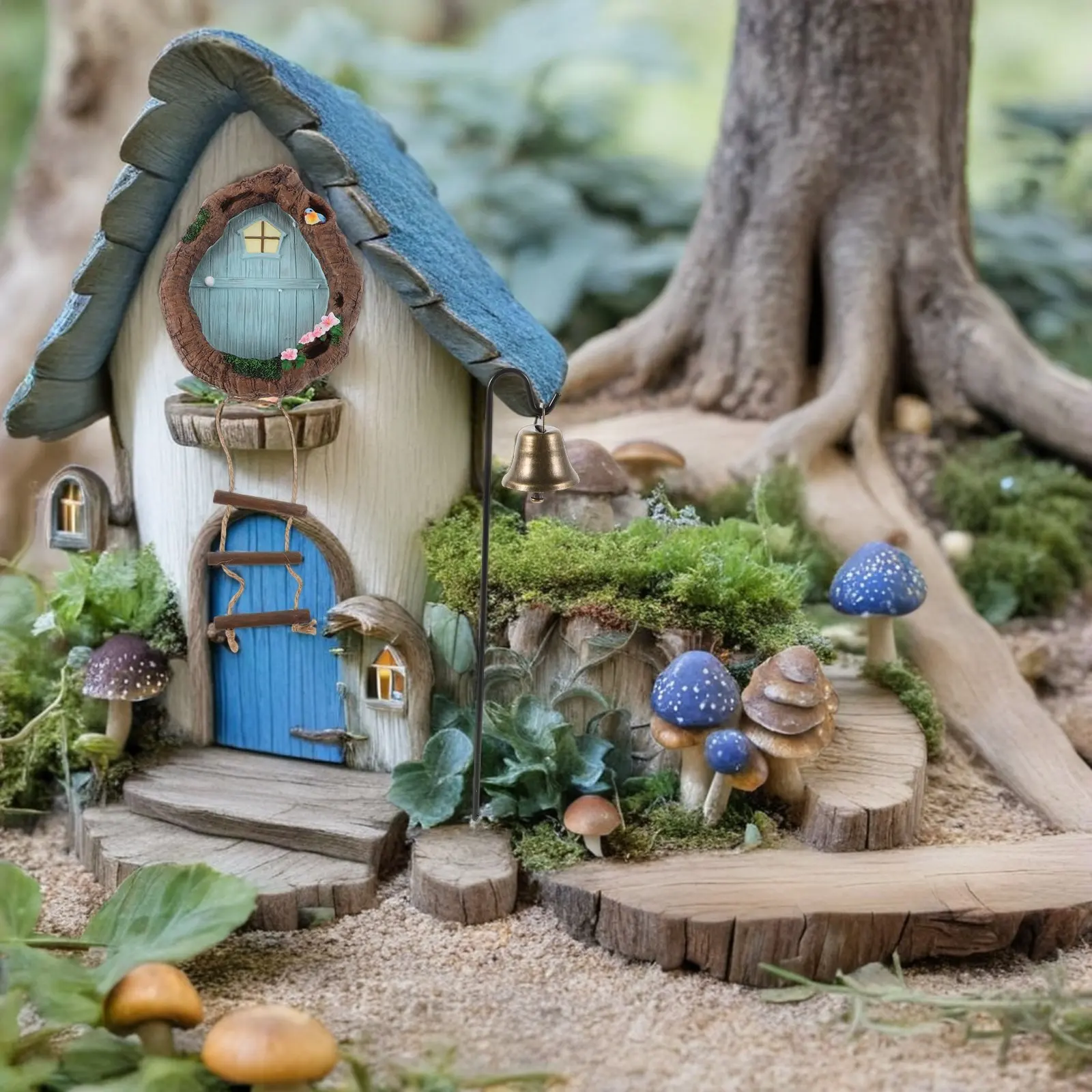 

Набор светящихся в темноте декоративных фонариков из смолы для сказочного сада: двери, окна, подвесные украшения для деревьев, заборов, стен, миниатюрного ландшафта