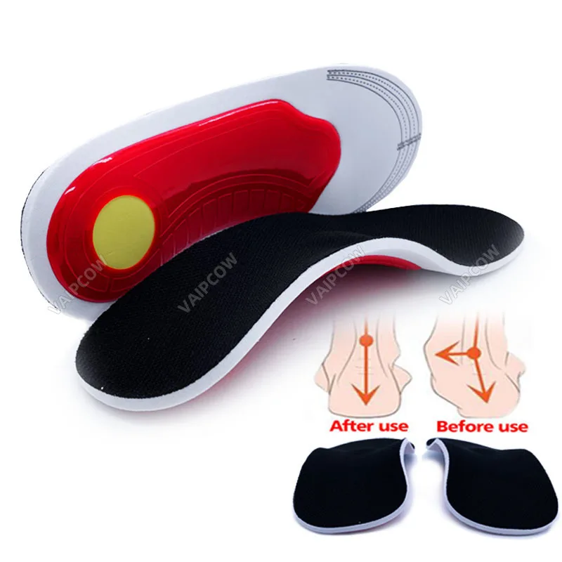 VAIPCOW Premium Orthotic Gel High Arch Support Insoles Gel Pad 3D Arch Support Flat Feet  Women Men orthopedic Foot pain Unisex