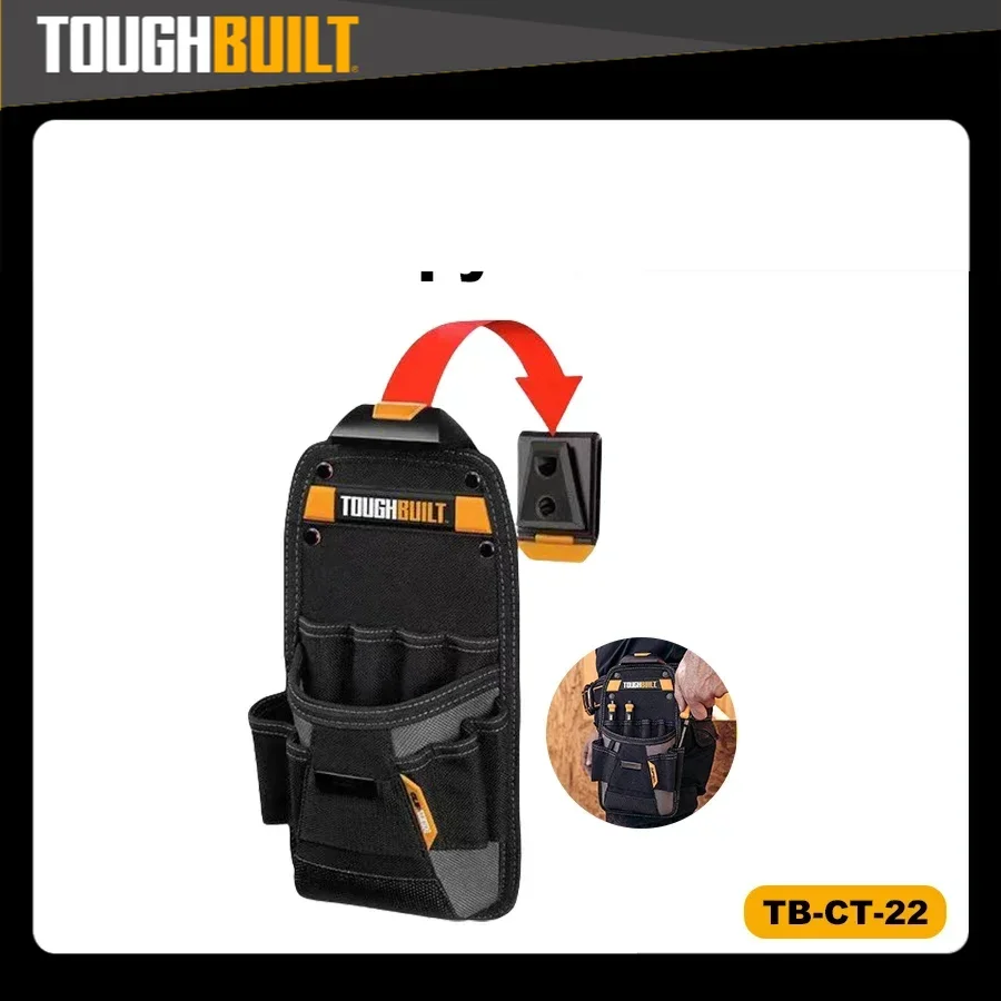 

TOUGHBUILT TB-CT-22 Technician Pouch Small Mechanic's Tool Belt Pouch Organizer Tool Bag Tool Accessories