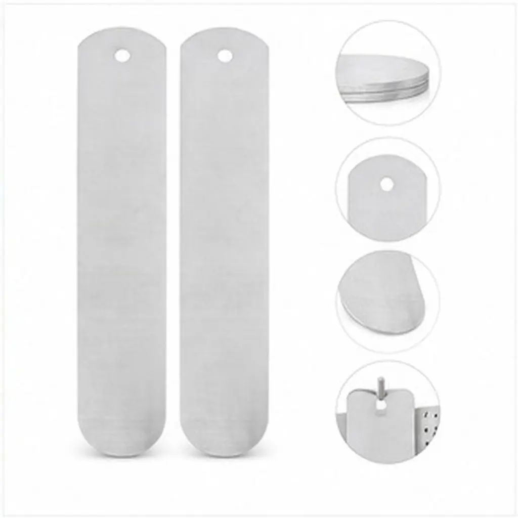2Pcs Aluminium Sock Boards Metal Straight Sublimation Heat Press Transfer Printing Dye Tool Accessory Metal Sock