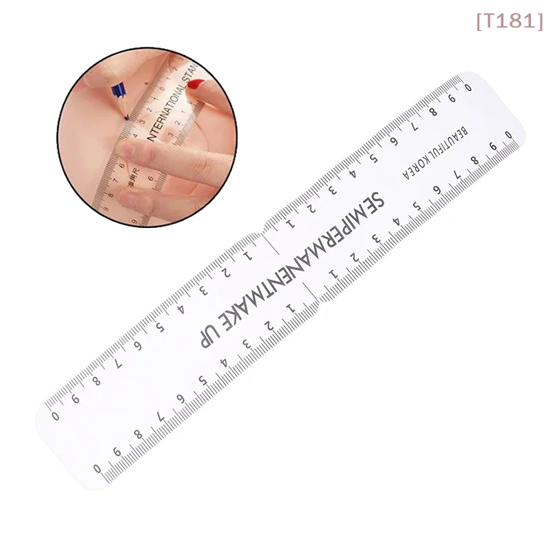 1/5Pcs Universal Reusable Semi Permanent Makeup Guide Ruler Measure Tools Eyebrow Stencil Template Grooming Brow Shaping Styling