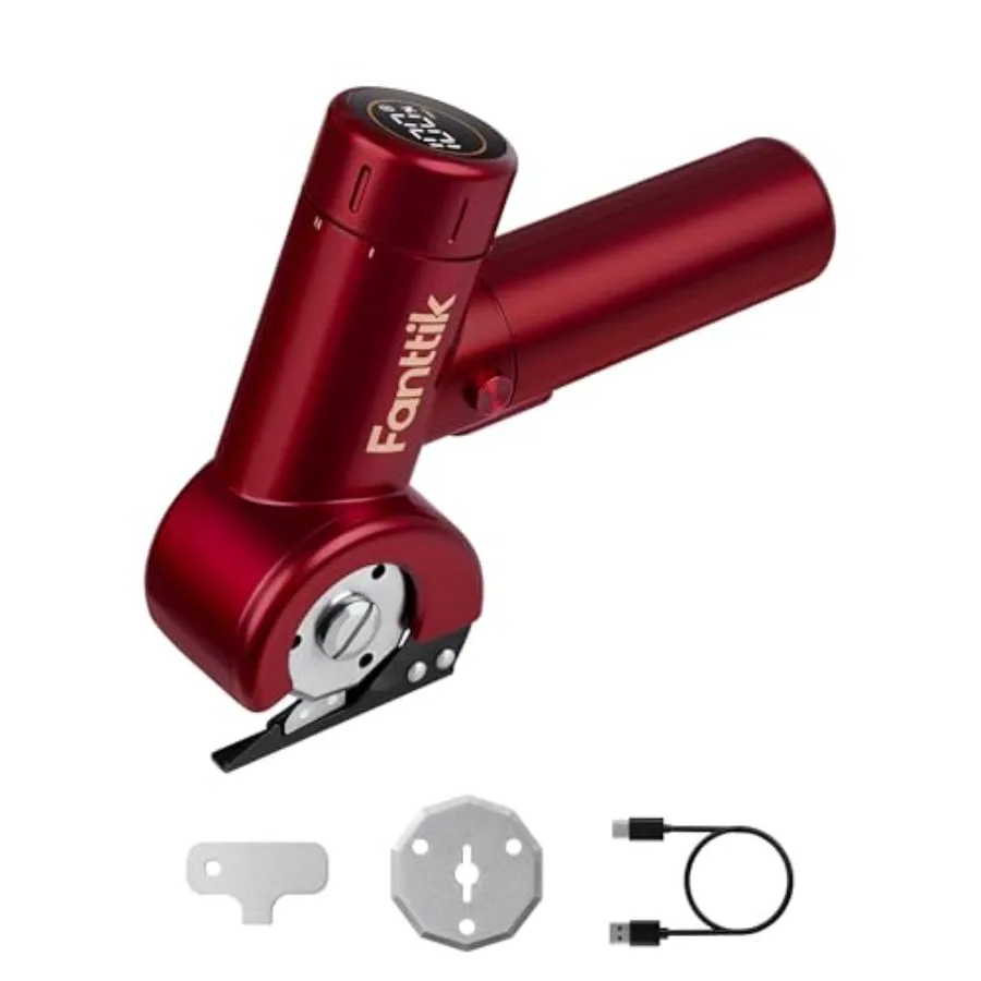 

Easyswap Cordless Electric Scissors with LED Display Type-C Rechargeable Cardboard Cutter with 2 Blades EasySwap Blade Change L