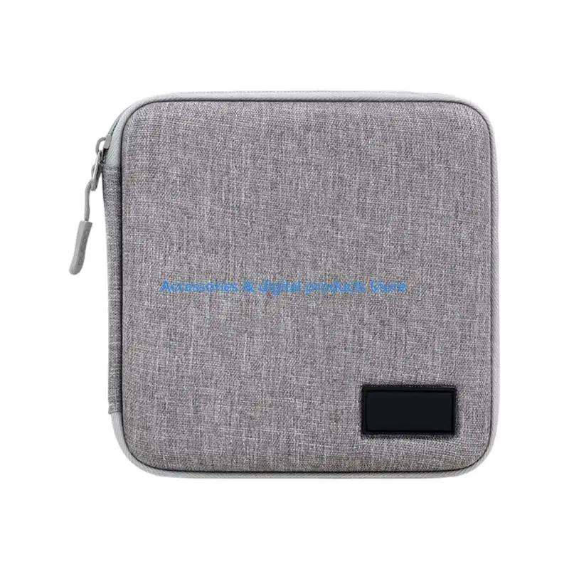 77JD CDs Ray Disc Storage Case Featuring Soft Lining And Waterproof Oxford Cloth Holds 32 Disc For Enhances Protections