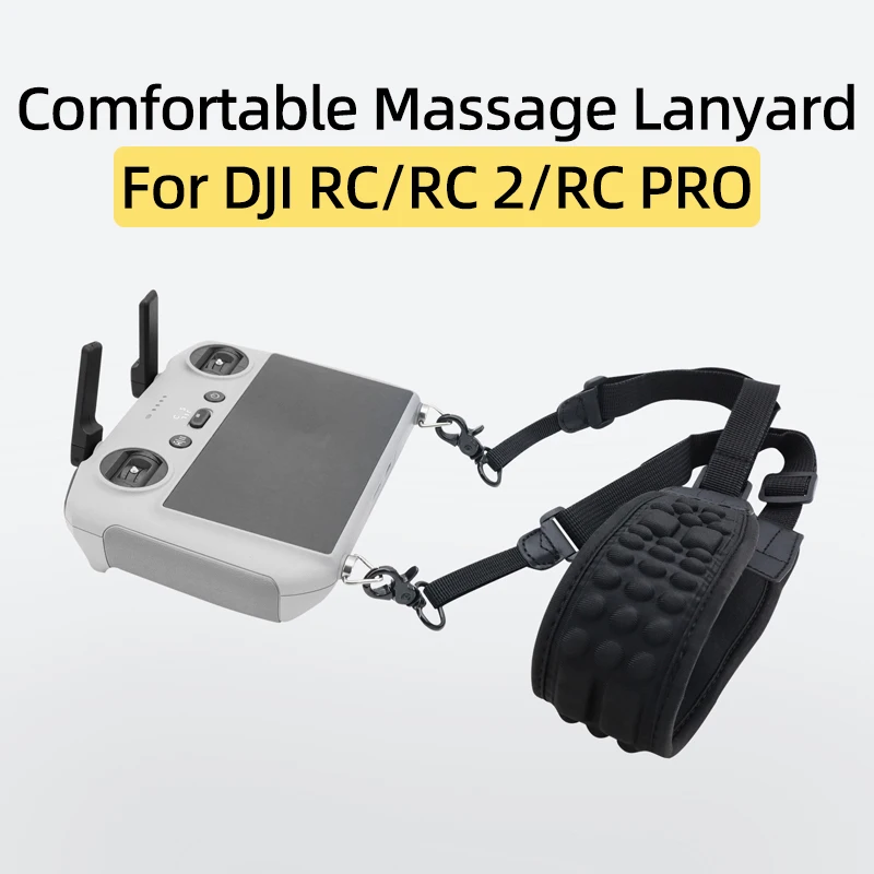 For DJI AIR3/2S/Mavic 3/Mini 4Pro Drone RC/RC 2/RC PRO Screen Remote Controller Comfortable Massage Lanyard Neck Strap Accessory