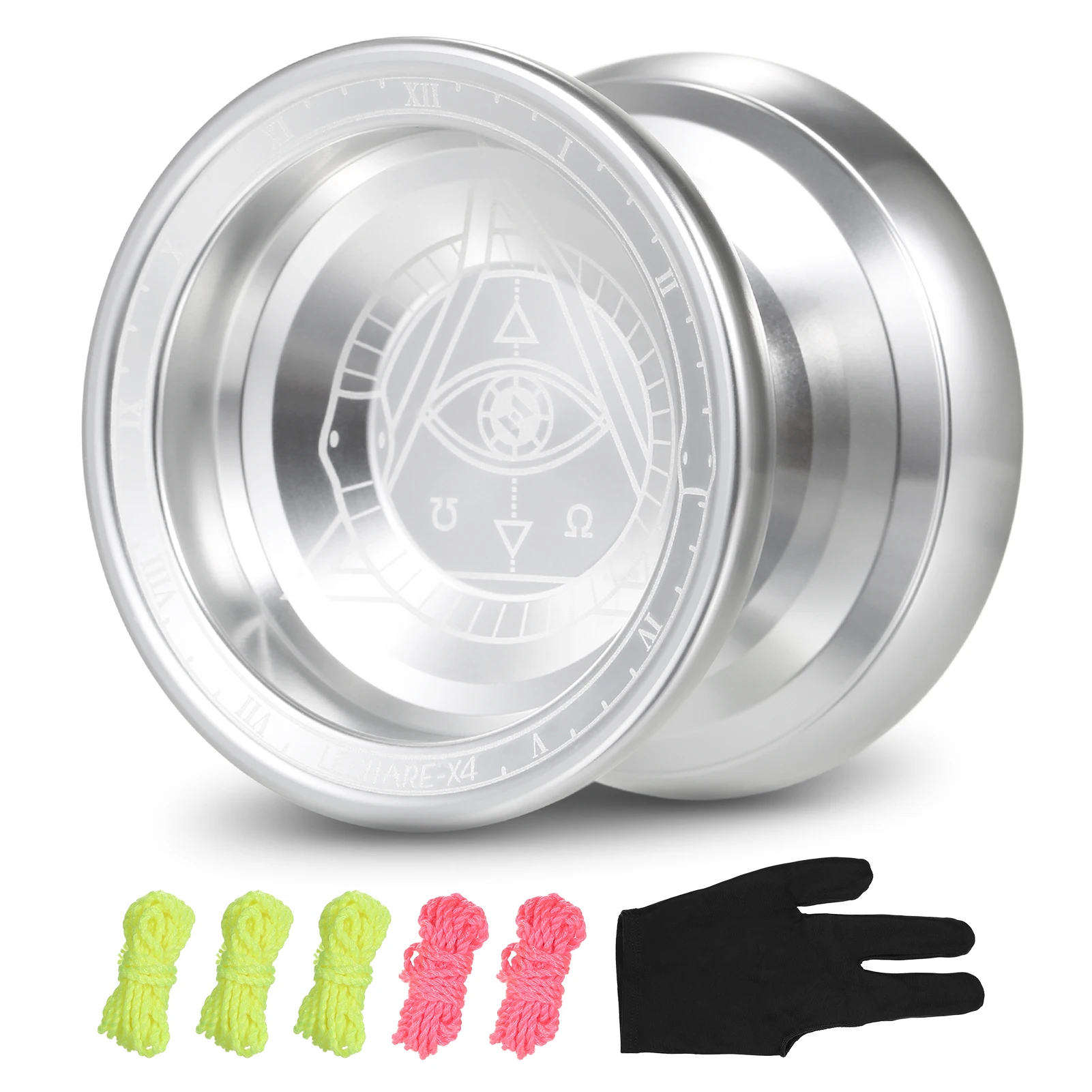 

professional Professional Competitive Aluminum Yo Yo Gift with Strings and Glove