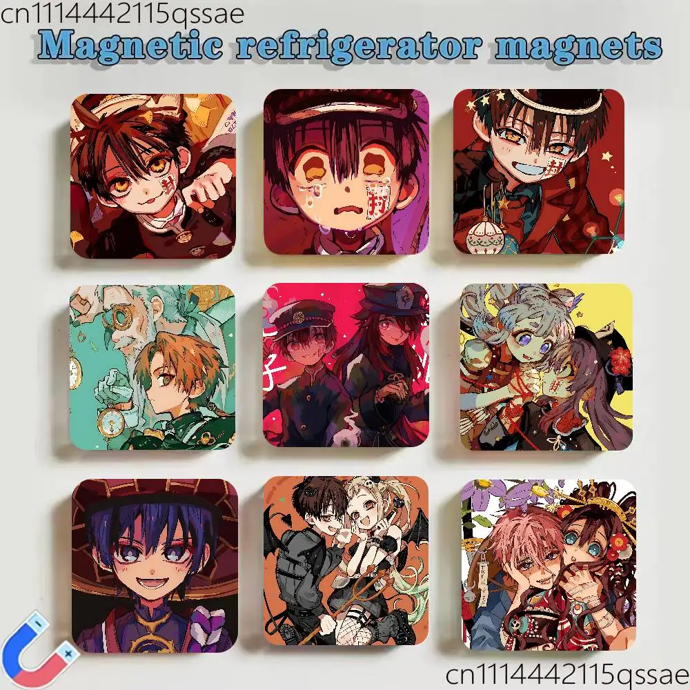 FOR Toilet Bound Hanako kun Fridge Magnet Personalized Magnetic Durable Plastic Square Picture Surface Fridge Magnets