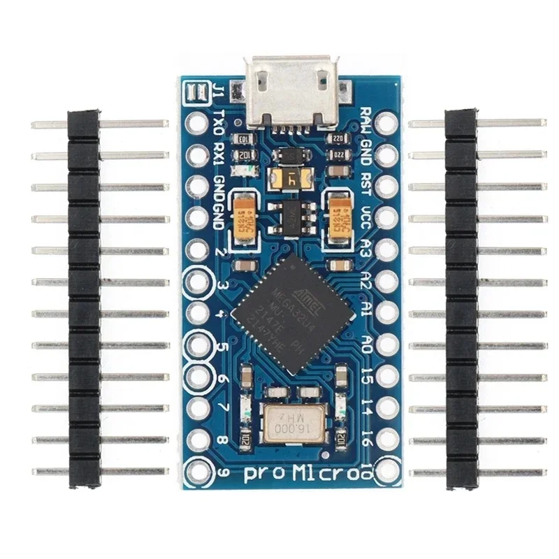 Module de contrôle Pro Micro avec bootloader ATmega32U4 5V/16MHz, Mega32U4 Leonardo pour Arduino