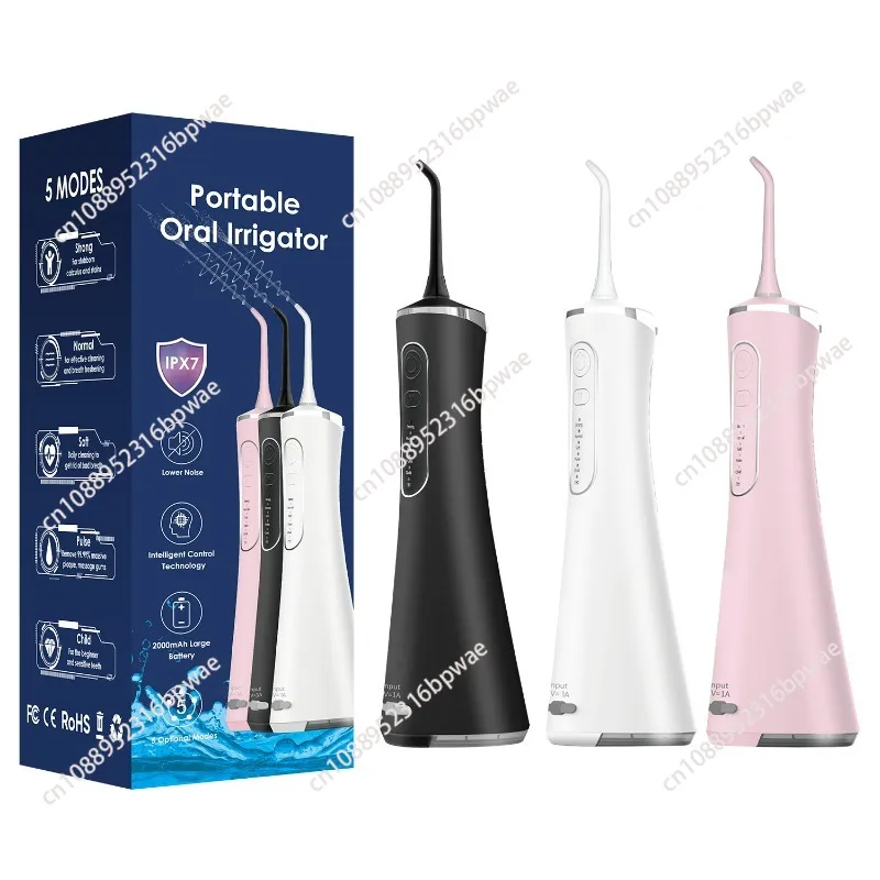 

Handheld electric tooth flusher Portable household water dental floss scrubber