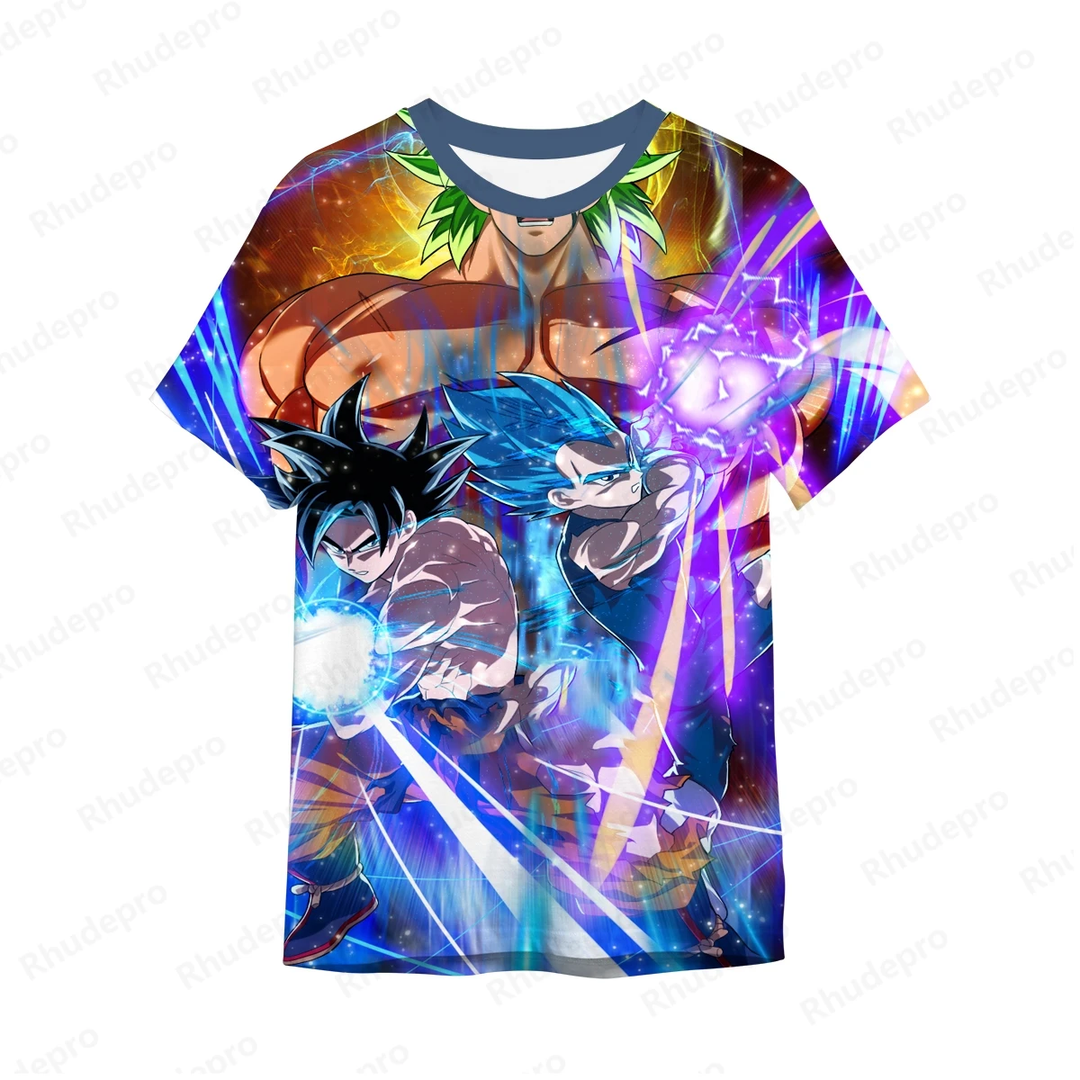 

2025 Goku Men T-Shirt Dragon Ball Anime Hip Hop Tops Clothing Boy Girl High Quality Gift Harajuku Style Fashion T-shirts Summer
