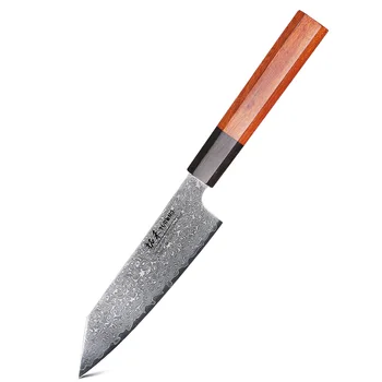 TURWHO 5" Kitchen Utility Knife Japanese Hand Forged Damascus Steel Chef Knives Vegetable…