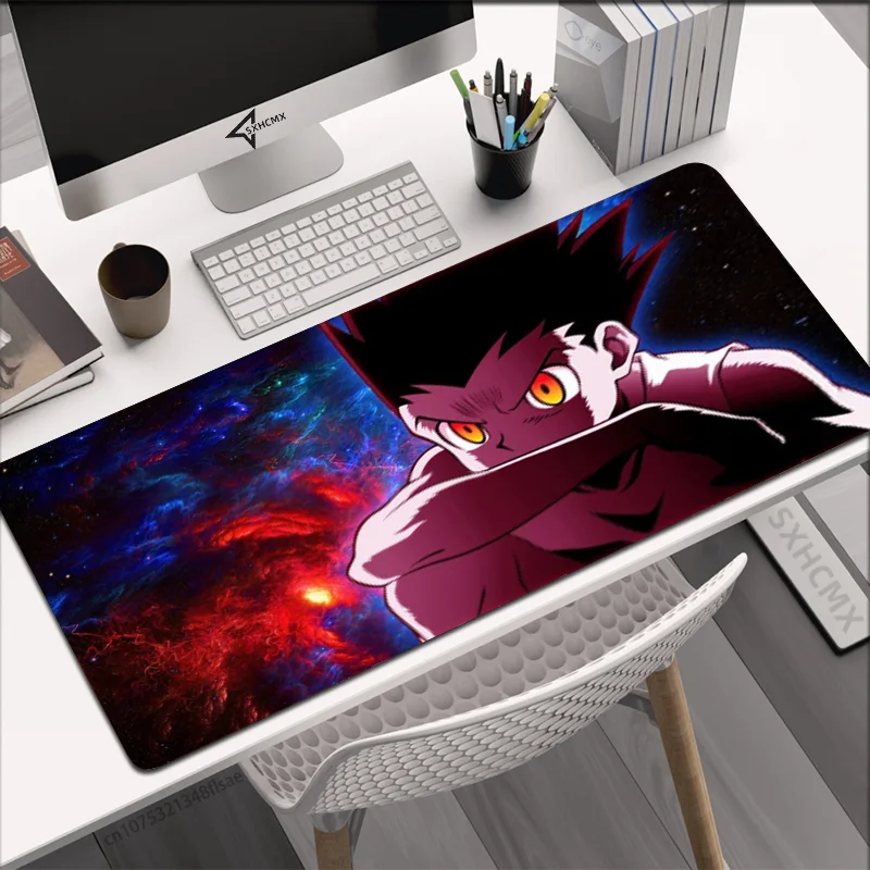 Anime Hunter x Hunter Killua Mouse Pad Gamer HD Custom Large XL Mousepad Non-slip Desk Mats Natural Rubber Soft Laptop Mouse Mat