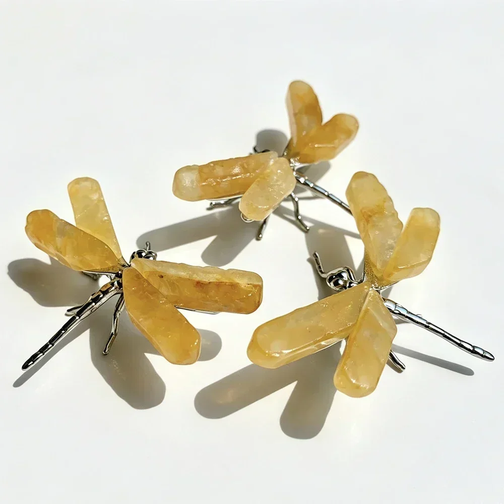 Wholesale Crystal Dragonfly Ornament Polished Crystal Craft Collectible Home Decor Tabletop Ornament-CrystalHola