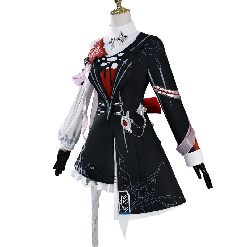 Evernight Косплей Костюм Парик Honkai Star Rail Пальто Платье Головные Уборы Серьги Аксессуары Реквизит Для Женщин Девочек 7 марта Карнавал