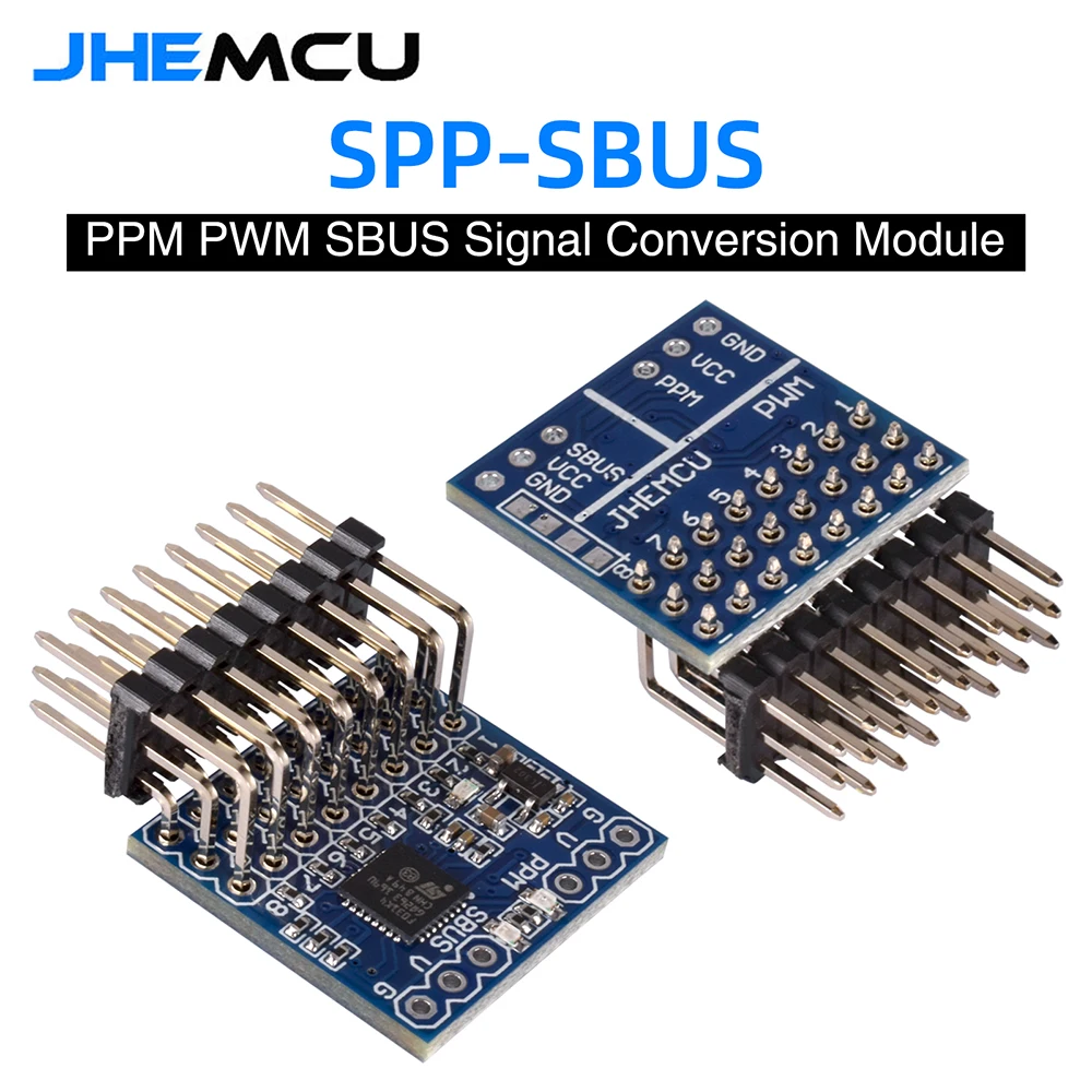 JHEMCU SPP-SBUS convertitore di segnale 8CH SPP PPM PWM modulo di conversione SBUS 3.3-20V per ricevitori RC Drone FLYSKY IA6B FRSKY X8R