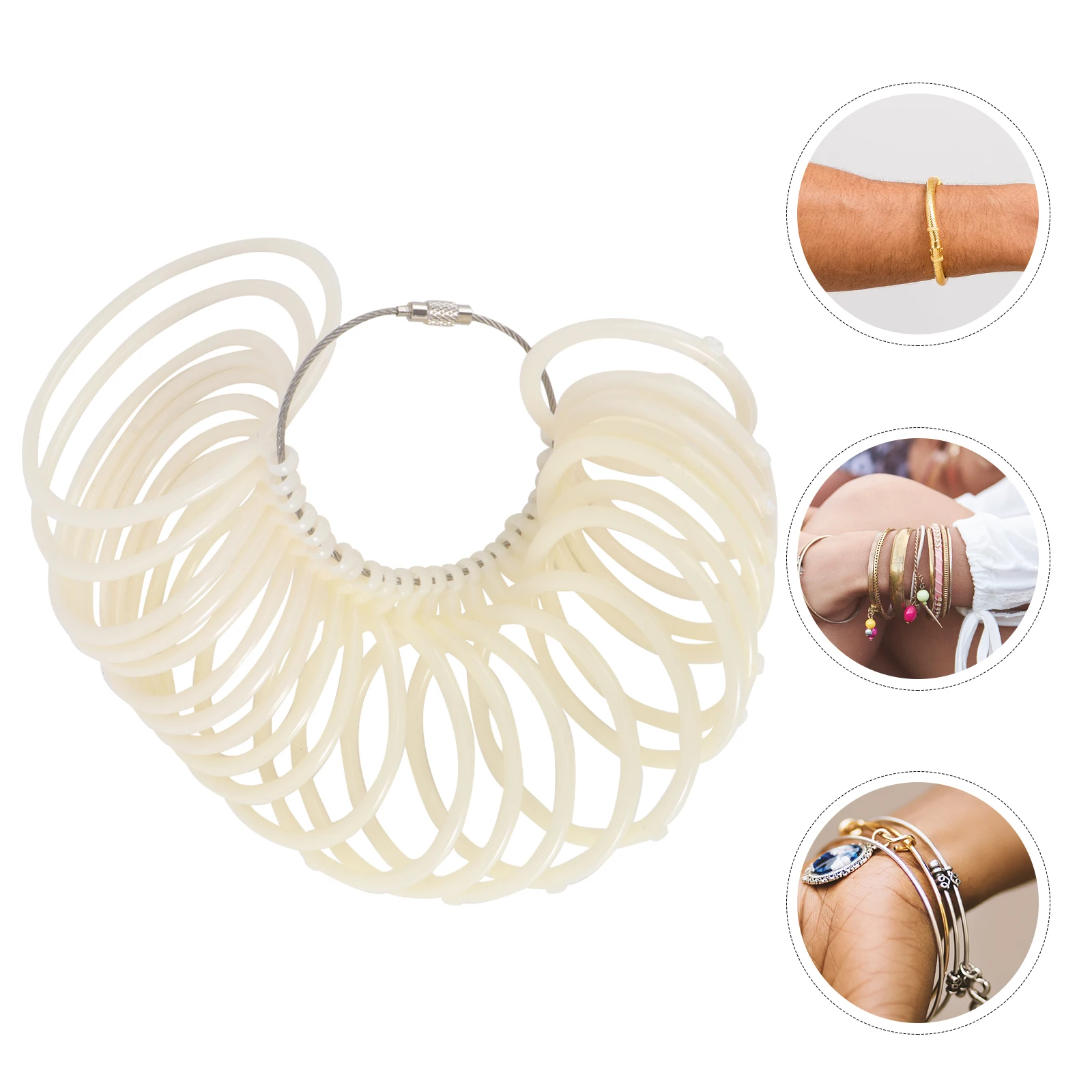 

Bracelet Measuring Measurer Measurement Device Tools Size Adjuster Bangle Gauge Fitter for Loose Rings Jewelry Sizer Stick