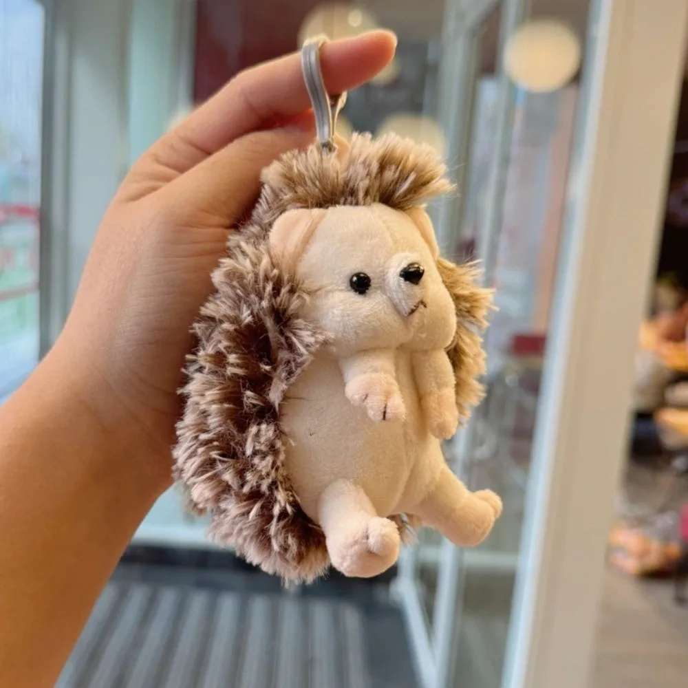 

New Cute Hedgehog Toy Keychain Soft Stuffed Animal Plush Doll Backpack Decor Doll Bag Decor Pendant Birthday Gift