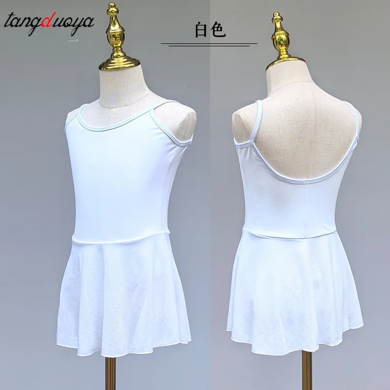 

Girls Ballet Leotard Kid Dance Dress Dance Skirted Leotard Nylon V Back Sleeveless Ballet Dress for Girls Dance Costume ﻿