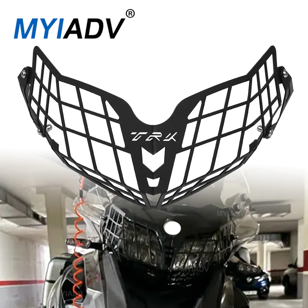 

For Bennlli TRK502 TRK502X TRK 502 502X 2018-2025 Motorcycle Headlight Protector Cover Head Light Lamp Guard Grille Accessories