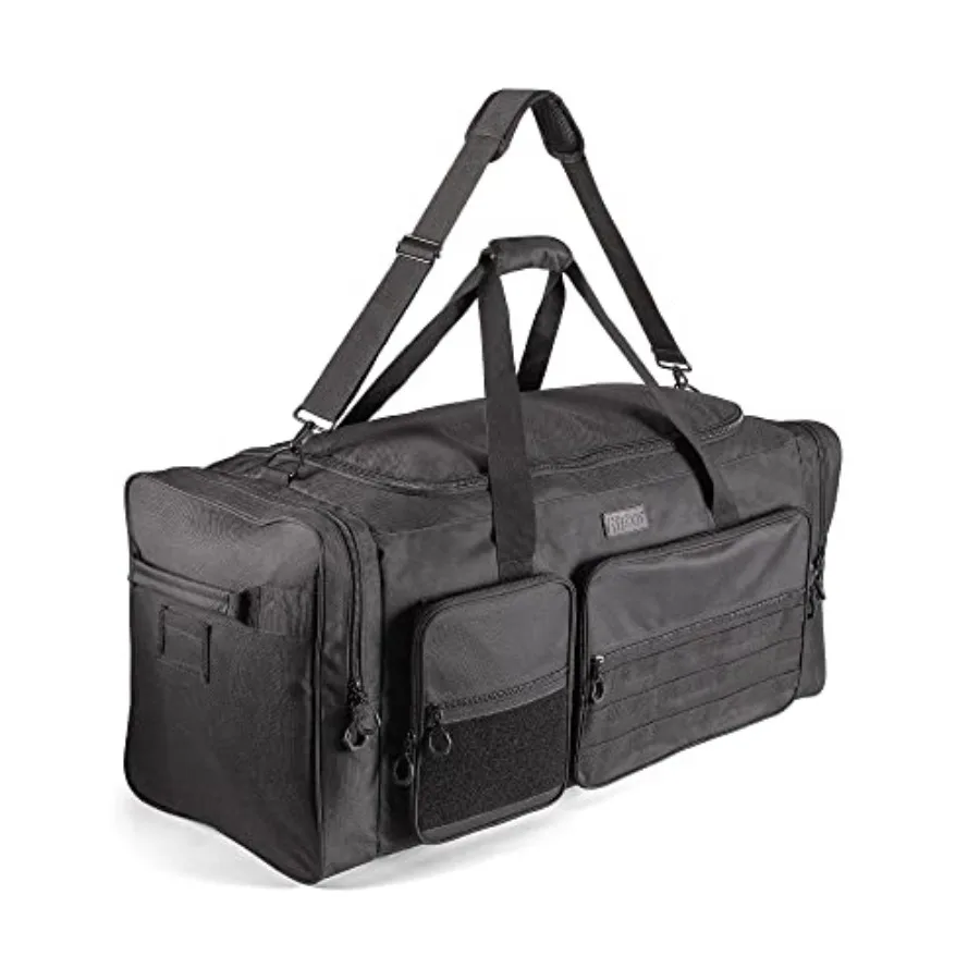 

130L 36" Heavy Duty Extra Large Sports Gym Equipment Travel Duffle Bag W/Adjustable Shoulder Strap and 7 Compartments. Perfect