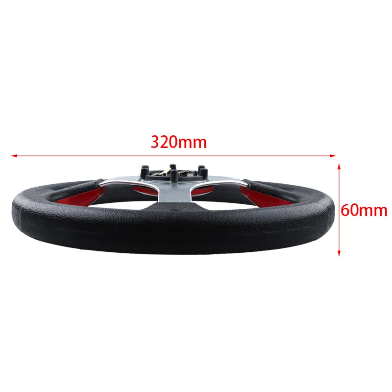 Universal Mini Drifting Steering Wheel 320mm(13inches) Racing Car PVC Modification Aluminum Frame Light Weight