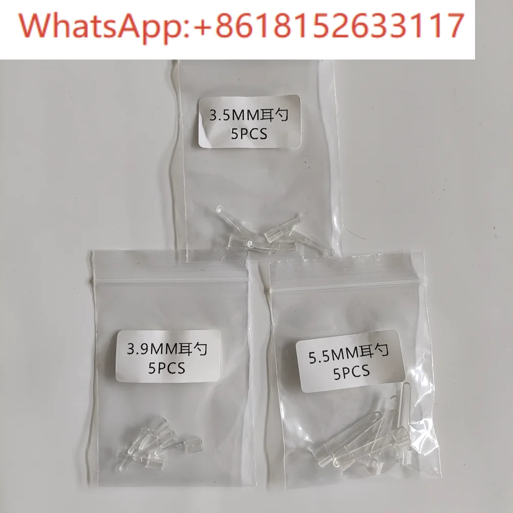 100 Stück 3,5/3,9/5,5 mm visuelles Ohr-Roller-Zubehör, visueller Ohr-Roller-Ersatzkopf für Erwachsene und Kinder-Ohr-Roller