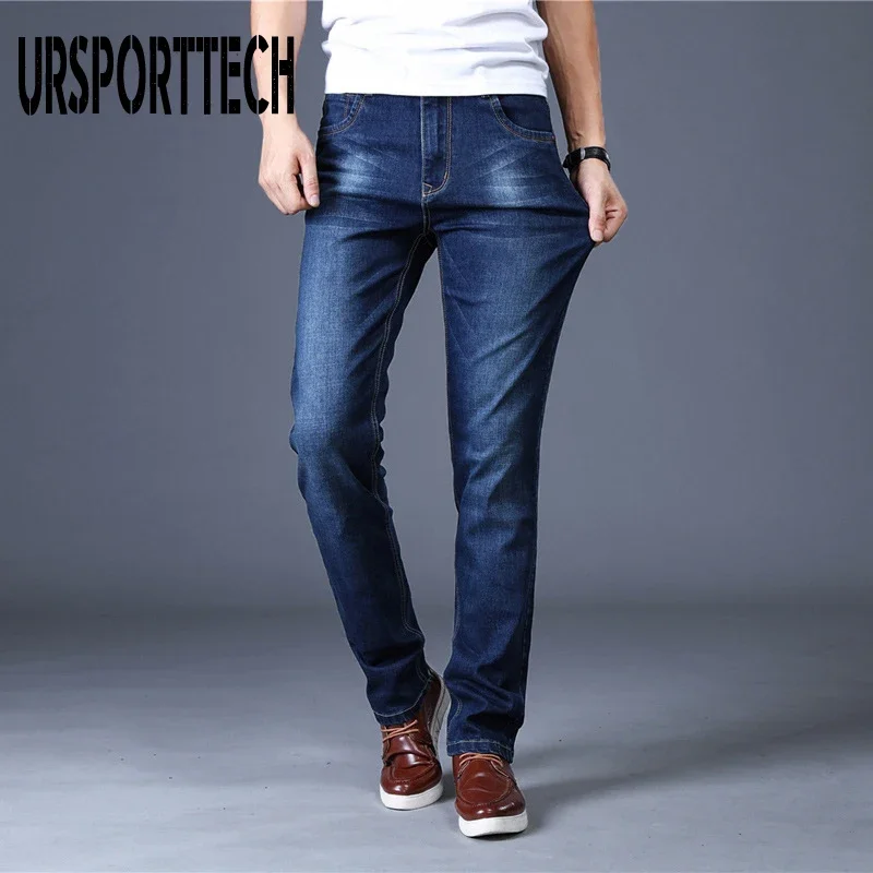 

Spring Autumn Men Jeans Men's Casual High Quality Slim Fit Trousers Elastic Men Pants Fashion Classic Denim Skinny Jeans Men