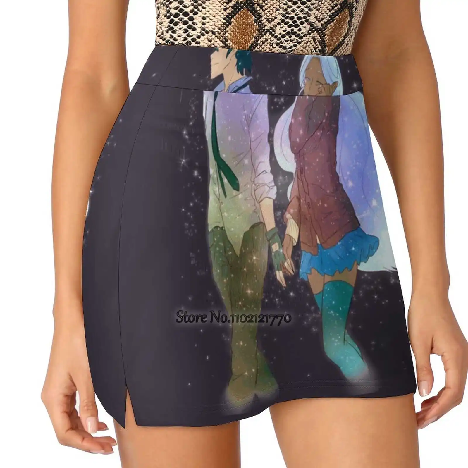 

Kallura - Space Aesthetic Women'S Summer Fake Two Piece Skirts Casual Sports Beach Skirt Girl Skorts Voltron Kallura Highschool