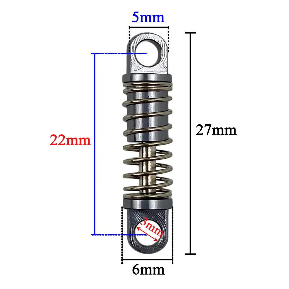 4 szt. Metalowy amortyzator olejowy hydrauliczny amortyzator samochodowy RC do Wltoys P929 P939 K969 K989 1/28 akcesoria modernizacyjne