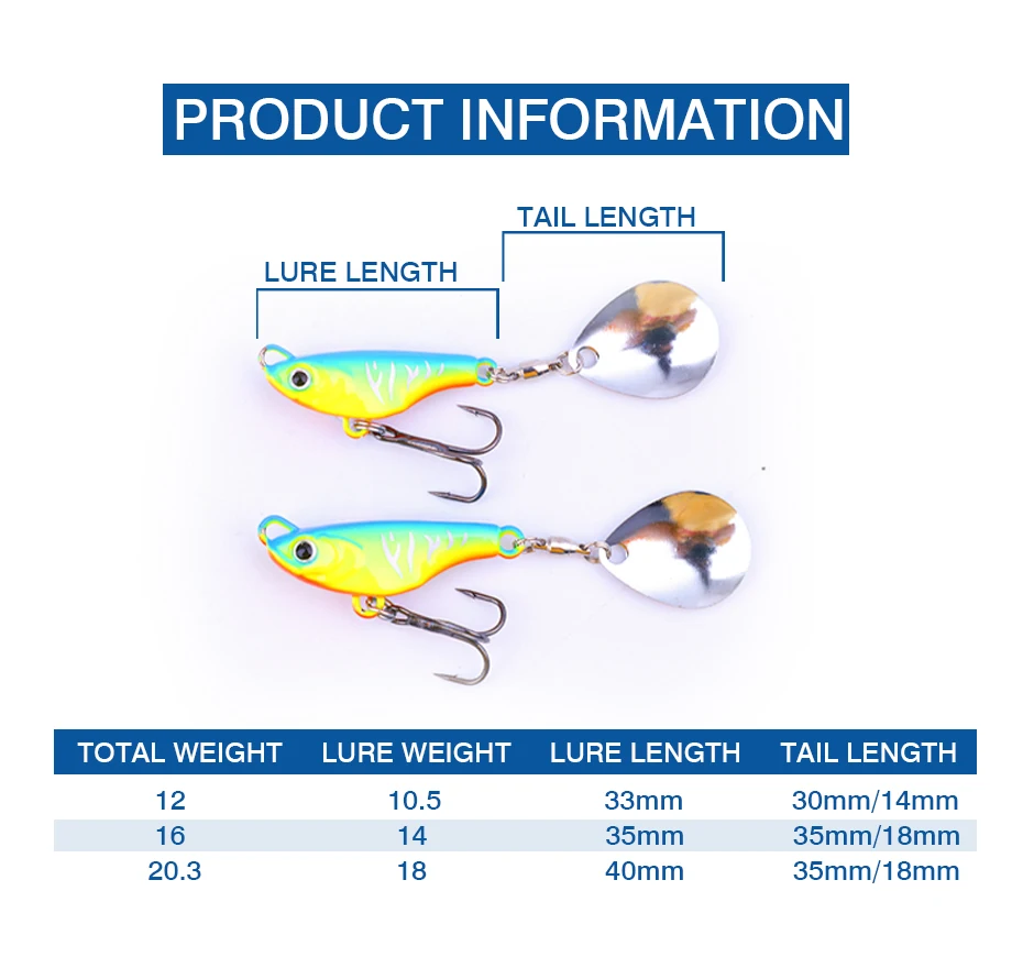 FJORD 14g 18g Micro Angelköder Schwanz Spinner Jig Swimbaits Spinning Köder Barsch Köder Fluss Metall Vibrierende Schwänze Angelgerät – Detail 2