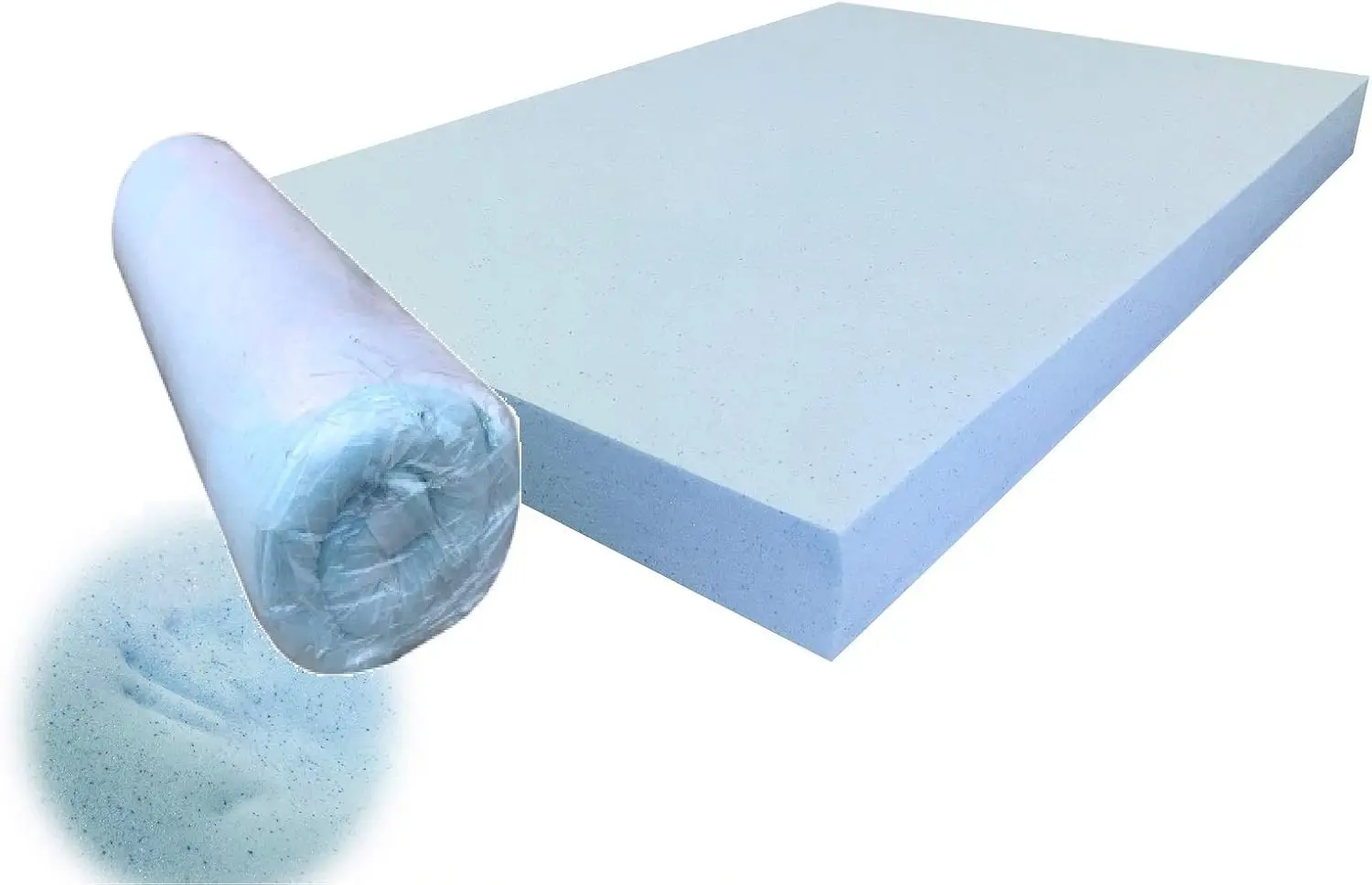 

Blue Cooling Gel Memory Foam Dog Bed Pad, 41x27x4 Inches, High Density Solid Orthopedic Support
