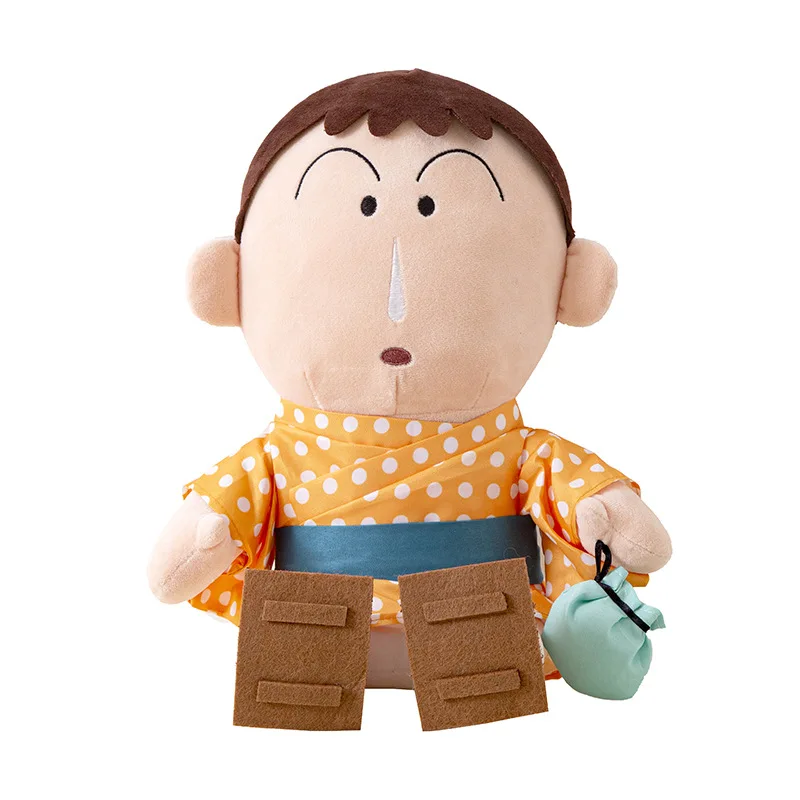 Kimono Shinchan Plush Ah Dai Tissue Box Doll Lovely Car Ornament Soft Stuffed Decor for Household Auto Display Collect Presents