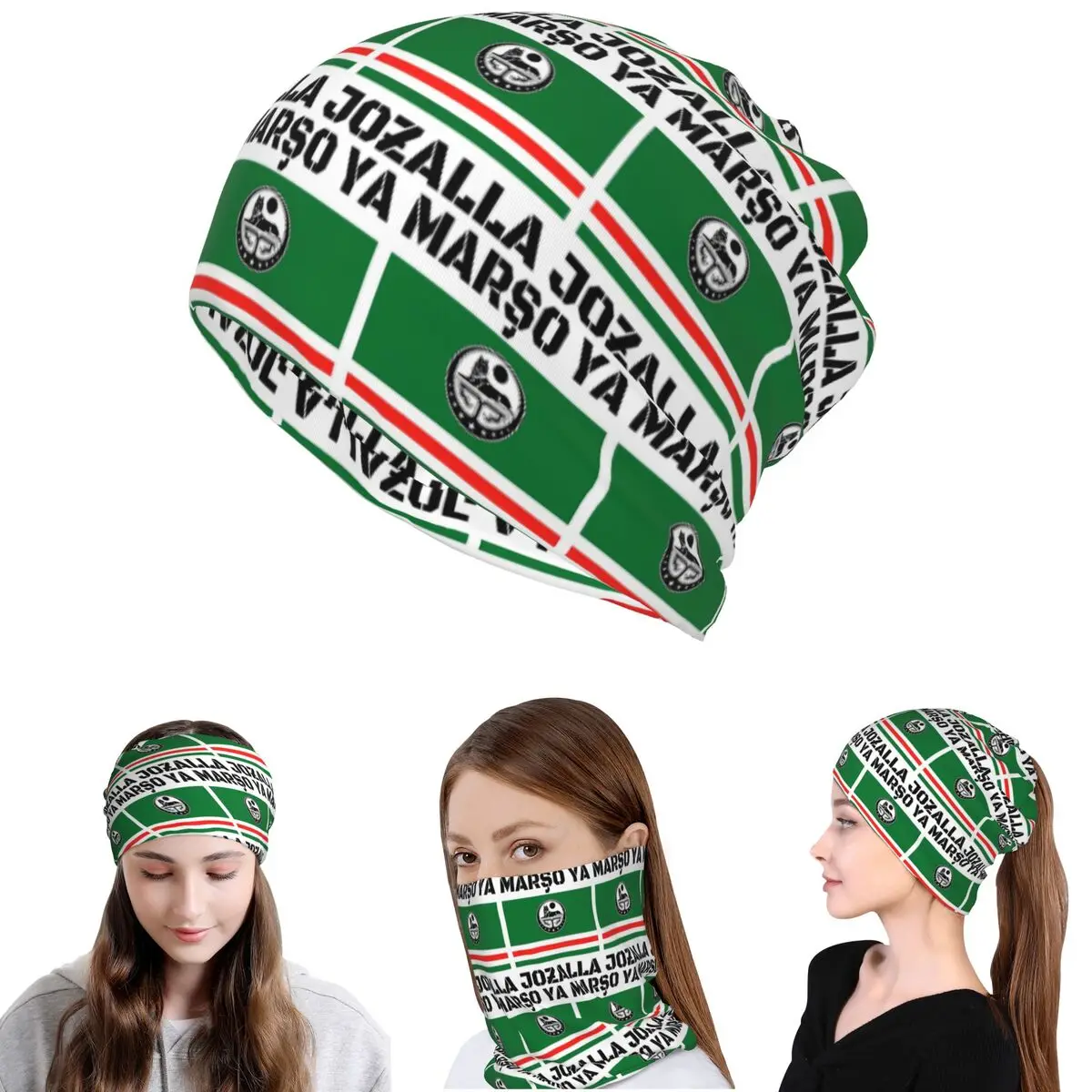 

Marso Ya Jozalla Ichkeria Flag Bandana Neck Gaiter Magic Scarf Warm Headband Beanies Hat Unisex Adult All Season