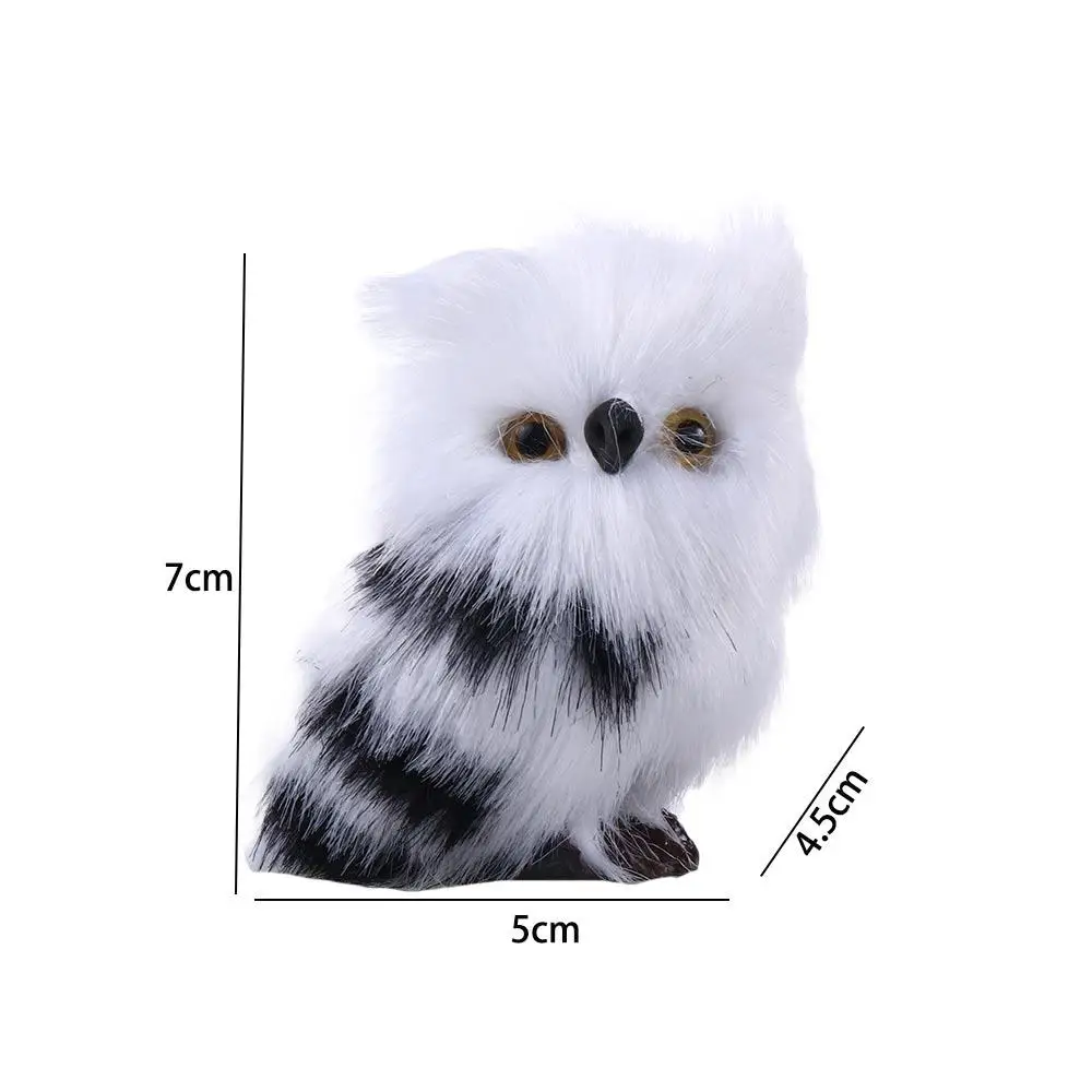 Desktop Craft Garden Decor Photo Prop Owl Miniature Figurines Artificial Owl Owl Ornament Lifelike Animal Owl Owl Plush Toys