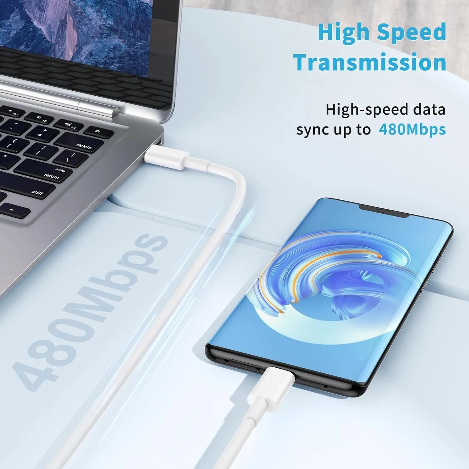 10er-Pack geflochtenes 60W USB-C-auf-USB-C-Schnellladekabel, PD-Datenübertragungs- und Ladekabel, kompatibel mit iPhone 17/16/15 Pro Max – Detail 4