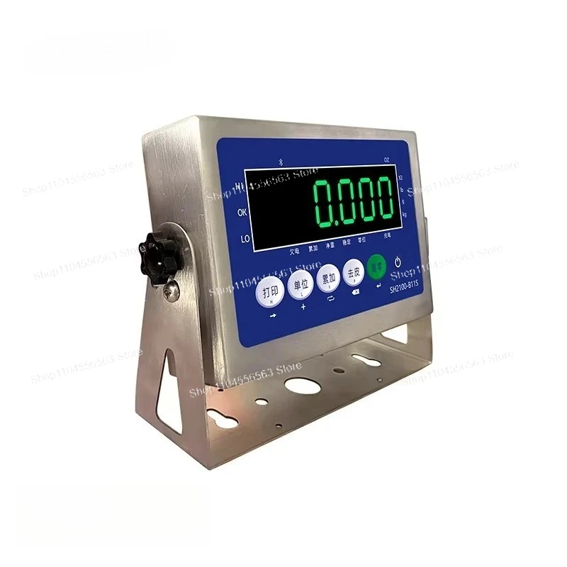 SH2100-B11S Stainless Steel Industrial Weight Scale Indicator, Bluetooth RS232 Serial Port LED Option for Weighing