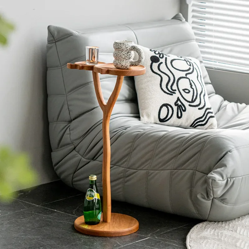 Japanese Solid Wood Mini Retro Coffee Table Multi-Functional Sofa Side Table for Living Room