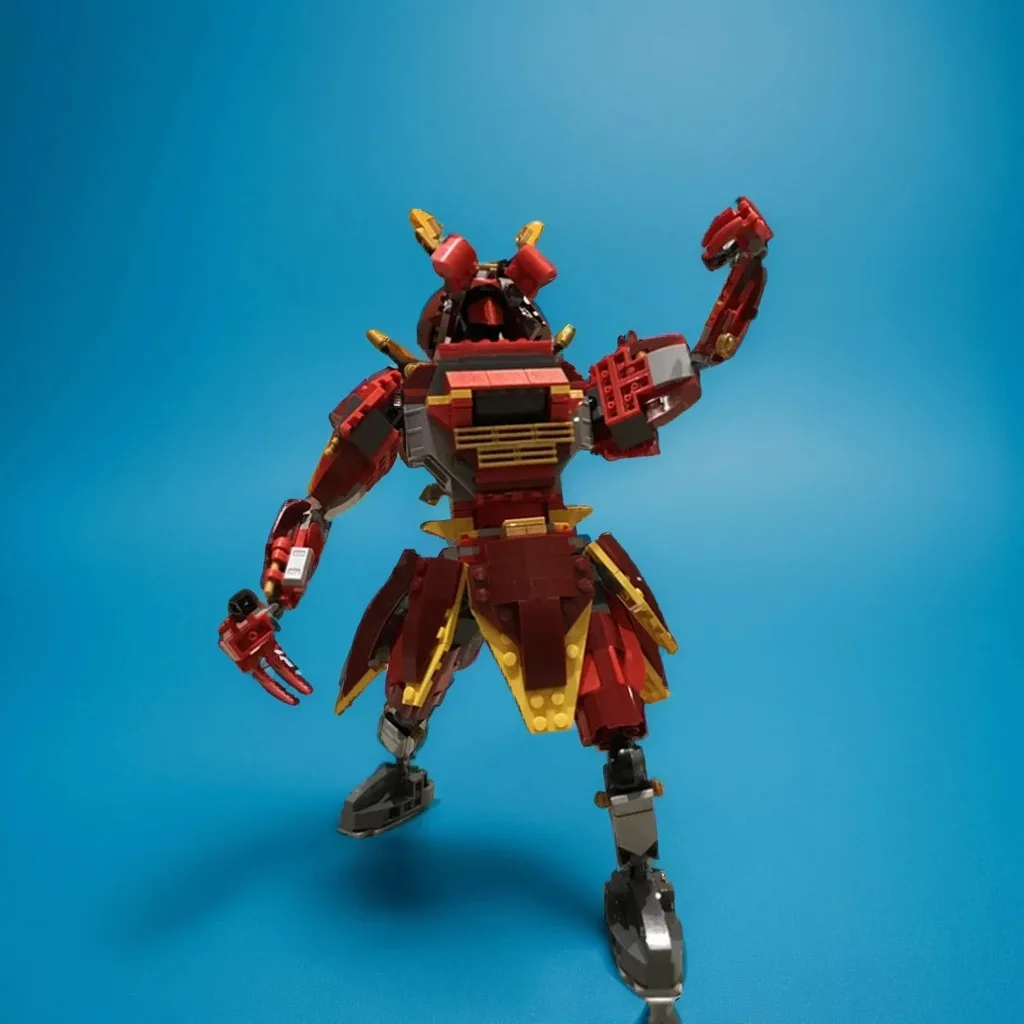 

521PCS MOC Samurai Mech Warrior Robot Armor Figure DIY Model Building Blocks Birthday Toys Gift