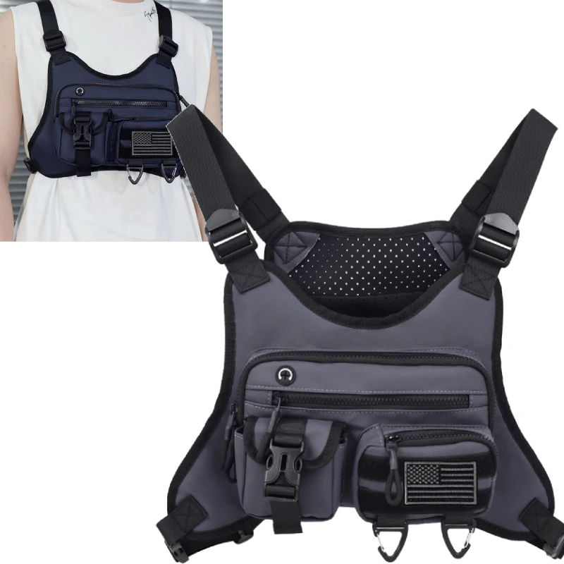 Sports Chest Bag Lightweight Outdoor Travel Front Running Cycling Jogging Training Vest Bag Men Motorcycle Workouts Backpack