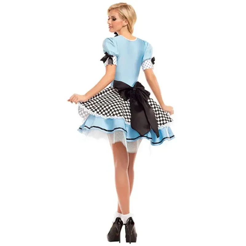 

A;3\v,7'd/Adult Women Alice Wonderland Cosplay Halloween Carnival Costumes Dress up Fantasy Party Blue Sweet Lolita Max;4'v\7,h/