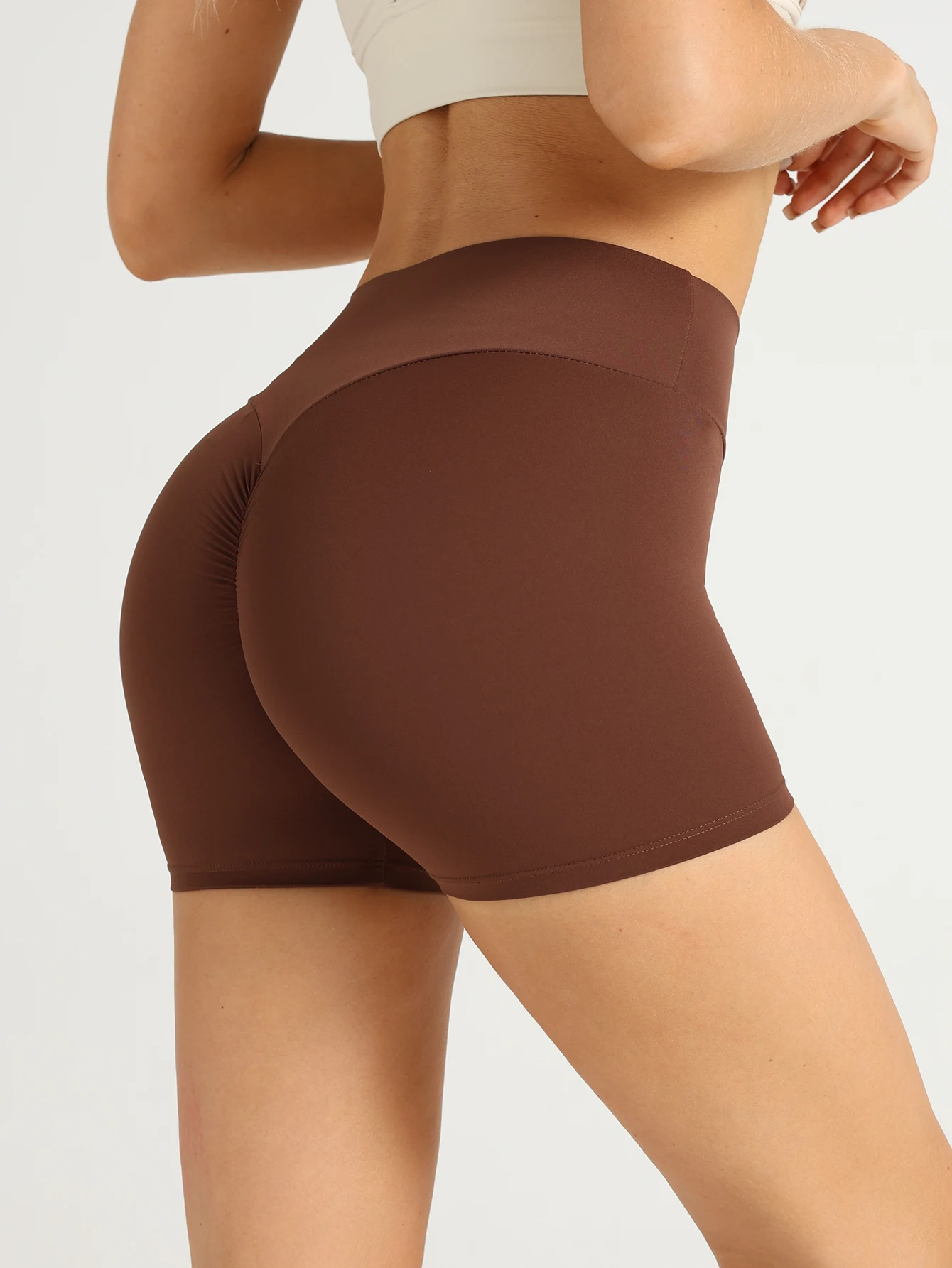 Women's High Waist Sexy Butt Gym Shorts High Strength Elasticity Quick Dry Comfort Cycling Fitness Leisure Training Yoga Shorts