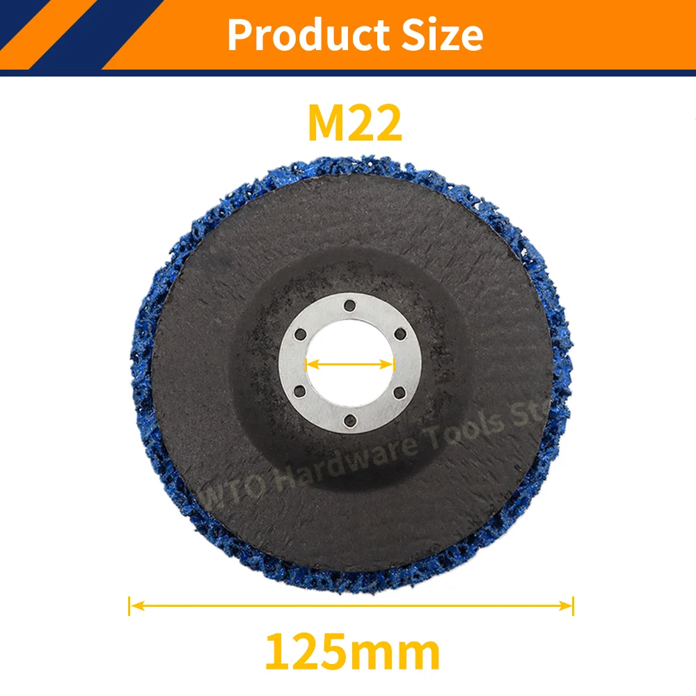 3PCS 100/115/125mm Poly Strip Disc Schurende Wiel Verf Roest Verwijderen Schoon Voor Haakse slijper Metaal Roest Verwijderen Schoonmaken