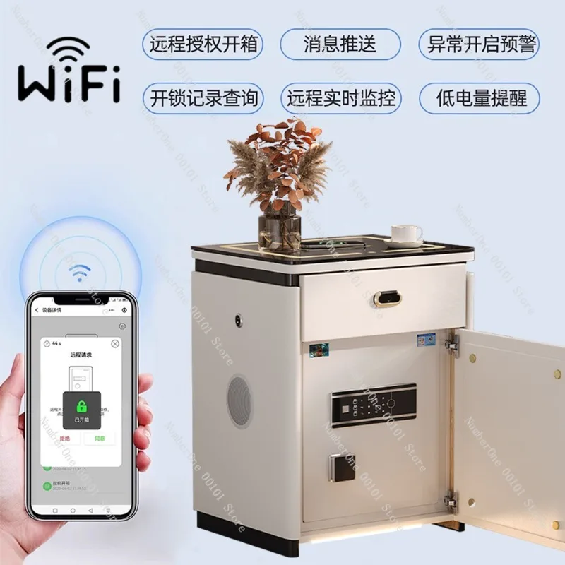 Smart Safe Fingerprint Password Safe Box Large Capacity Hidden Security Safe Home Storage Device